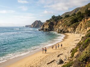 California coast during summer