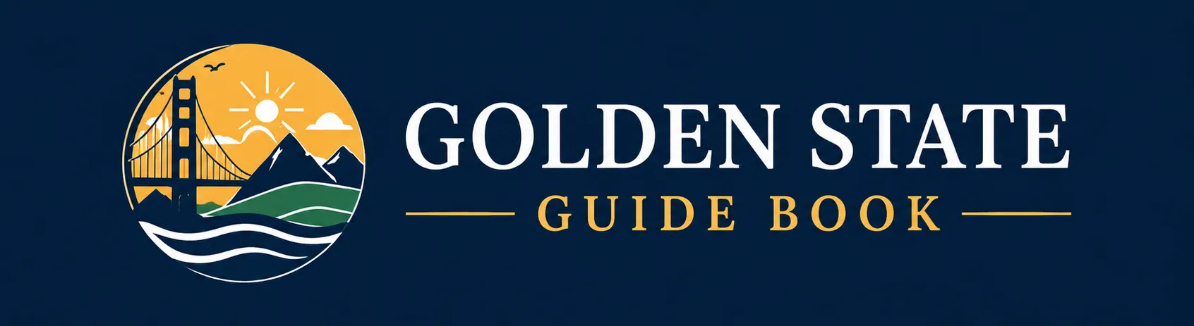 Golden State Guide Book Dark BG Logo