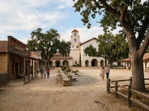 Historic plaza in San Juan Bautista