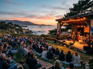 Outdoor jazz festival in Monterey