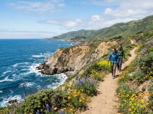 Spring hiking on the California coast