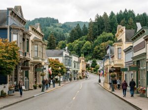 Victorian buildings in historic Ferndale